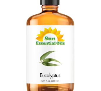 Sun Essential Oils 8oz – Eucalyptus Essential Oil – 8 Fluid Ounces – Eucalyptus Oil 8 oz