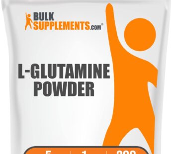 BulkSupplements.com L-Glutamine Powder – Glutamine Supplement, L-Glutamine 5000mg, L Glutamine Powder – Unflavored & Gluten Free, 5000mg per Serving, 1kg (2.2 lbs) (Pack of 1)