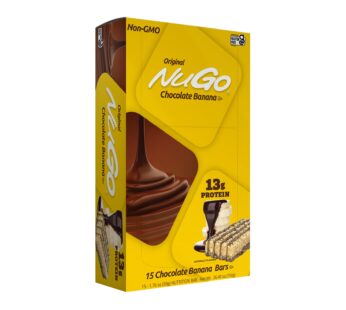 NuGo Protein Bar, Chocolate Banana, 15g Protein, 190 Calories, Gluten Free, 15 Count