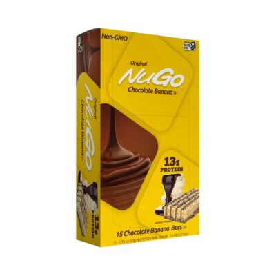 NuGo Protein Bar, Chocolate Banana, 15g Protein, 190 Calories, Gluten Free, 15 Count