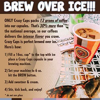 Crazy Cups Flavored Coffee in Single Serve Coffee Pods - Flavor Coffee Variety Pack Chocolate 40 Count - Image 2