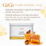 GiGi Dark Honee Hair Removal Soft Wax, Thick to Coarse Hairs, Normal to Dry Skin, Men and Women, 14 oz. - Image 2