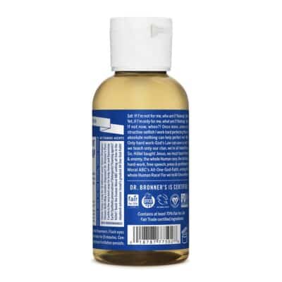 Dr. Bronner's - Pure-Castile Liquid Soap (Peppermint, Travel Size, 2 ounce) - Made with Organic Oils, 18-in-1 Uses: Face, Body, Hair, Laundry, Pets and Dishes, Concentrated, Vegan, Non-GMO - Image 2