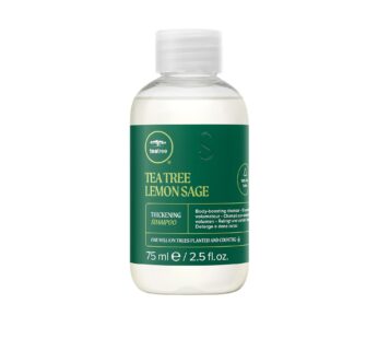 Tea Tree Lemon Sage Thickening Shampoo, Builds Body + Boosts Volume, For Fine Hair, 2.5 fl. oz.