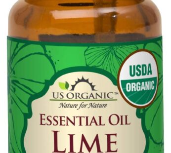 US Organic Lime Essential Oil – Certified Organic, Steam Distilled – W/Euro droppers (More Size Variations Available) (10 ml / .33 fl oz)