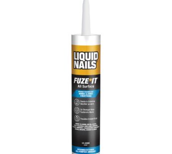 Liquid Nails 56198673380 LN-2000 FuzeIt All Surface Construction Adhesive (9-Ounce) , Gray