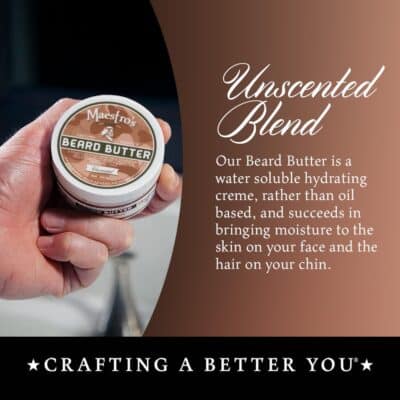 Maestro?s Classic BEARD BUTTER | Anti-Itch, Extra Soothing, Hydrating Beard Creme For All Beard Types & Lengths- Unscented, 4 Ounce - Image 3