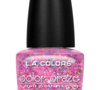 L.A. Colors Craze Nail Polish, Candy Sprinkles, 0.44 Fluid Ounce