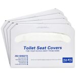 4 Pack of 250 Pieces Disposable Toilet Seat Covers, Flushable Paper Cover for Bathroom, Travel Accessories, Kids, Adults, 14 x 16 In (1000 Pack) - Image 5