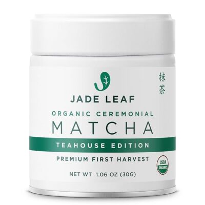 Japanese Origin USDA Organic Ceremonial Grade Antioxidants, Energy Jade Leaf Matcha Green Tea Powder (30 g Tin)