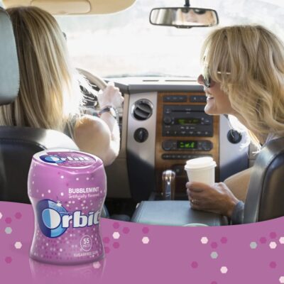 Orbit Bubble Gum Cups, Bubble Mint, 55 pieces bottle, 4-Count - Image 4