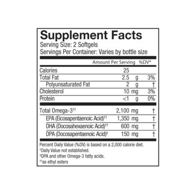 Oceanblue Professional Omega-3 2100-120 Count - High-Potency Triple Strength Burpless Fish Oil with EPA, DHA & DPA - Wild Caught - Orange Flavor, 60 Servings - Image 2