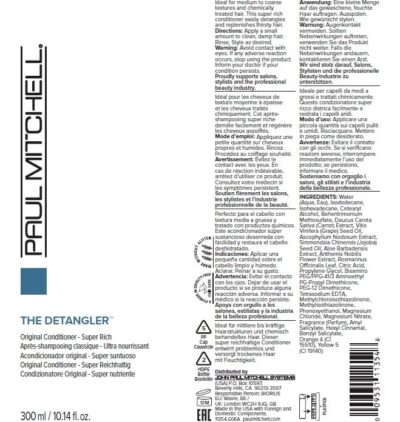 Paul Mitchell The Detangler, Original Conditioner, Super Rich Formula, For Coarse + Color-Treated Hair, 10.14 fl. oz. - Image 7