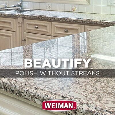 Weiman Granite Cleaner and Polish - 16 Ounce 2 Pack - For Granite Marble Soapstone Quartz Quartzite Slate Limestone Corian Laminate Tile Countertop and More - Image 4