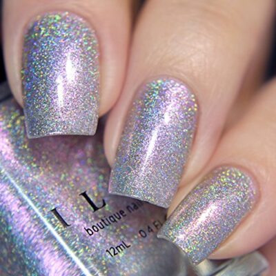 ILNP Chit Chat - Purple to Pink to Gold Color Kissed Ultra Holo Nail Polish - Image 4