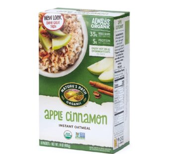 Nature’s Path Organic Instant Oatmeal, Apple Cinnamon, 8 Packets
