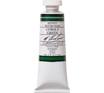 M. Graham 1/2-Ounce Tube Watercolor Paint, Cobalt Green