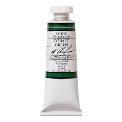M. Graham 1/2-Ounce Tube Watercolor Paint, Cobalt Green