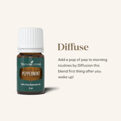 Young Living Peppermint Essential Oil 5ml | Ideal for Muscle Relaxation | Invigorating Mint Aroma | Cooling Sensation | Aromatherapy Diffuser at Home or After a Workout - Image 6