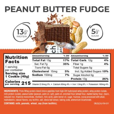 Power Crunch Protein Wafer Bars, High Protein Snacks with Delicious Taste, Peanut Butter Fudge, 1.4 Ounce (12 Count) - Image 3