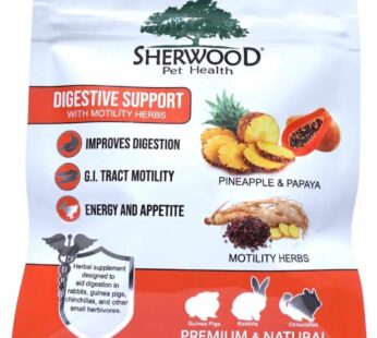Digestive Support, Papaya by Sherwood Pet Health (100 Tablets – 60 Grams). Contains natural motility herbs That regulate The digestive tract, improve The gut microbiome and stimulate The appetite