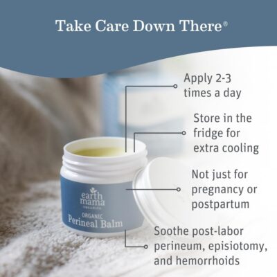 Earth Mama Organic Perineal Balm for Pregnancy and Postpartum, 2-Fluid Ounce (3-Pack) - Image 2