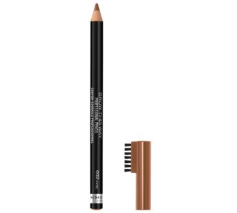 Rimmel London Brow This Way Professional Eyebrow Pencil, Long-Wearing, Highly-Pigmented, Built-In Brush, 002, Hazel, 0.05oz