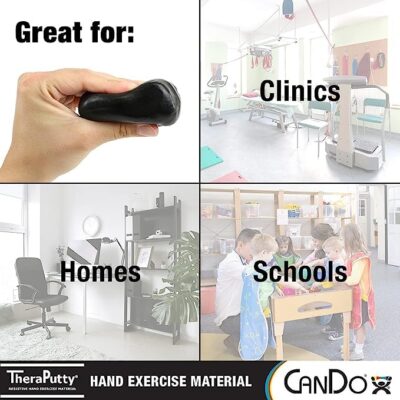 CanDo TheraPutty Standard Hand Exercise Putty For Rehabilitation, Exercises, Hand Therapy, and Occupational Therapy. Use To Strengthen Hand Muscles, Improve Fine Motor Skills, And Decrease Stress - Image 3