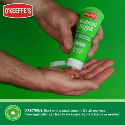 O'Keeffe's Working Hands Hand Cream, Relieves and Repairs Extremely Dry Hands, 3 oz Tube, (Bulk Hand Cream, Pack of 12) - Image 7