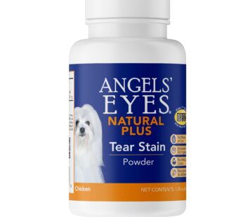 ANGELS’ EYES NATURAL PLUS Tear Stain Prevention Chicken Powder for Dogs | All Breeds | No Wheat No Corn | Daily Support for Eye Health | Proprietary Formula | Limited Ingredients | Net Content 45g