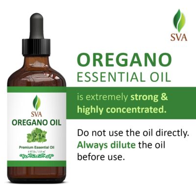 SVA Oregano Essential Oil ? 4 Fl Oz ? 100% Natural Oregano Oil - for Diffuser, Hair Care, Face, Skin Care, Aromatherapy, Scalp and Body Massage, Soap and Candle Making ? with Dropper - Image 2