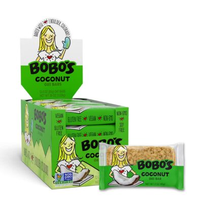 Bobo's Oat Bars, Coconut, 3 oz Bar (12 Pack), Gluten Free Whole Grain Snack and Breakfast Bar - Image 3