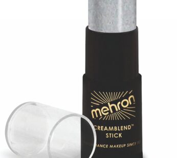 Mehron Makeup CreamBlend Stick | Face Paint, Body Paint, & Foundation Cream Makeup | Body Paint Stick .75 oz (21 g) (Silver)