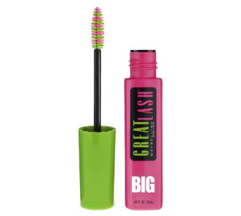 Maybelline Great Lash BIG Washable Mascara, Volumizing, Thickening, Lengthening Mascara, Very Black, 1 Count