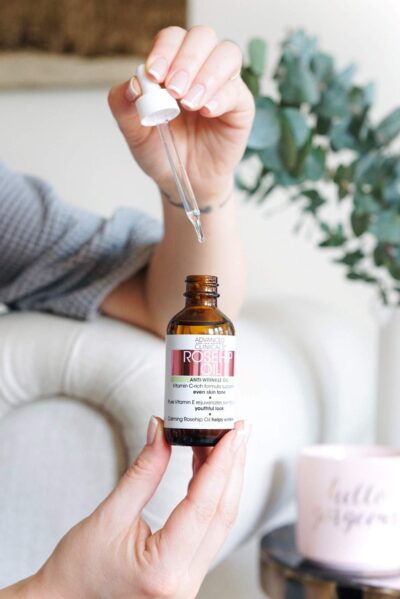 Advanced Clinicals Rosehip Oil For Face | Anti Wrinkle Facial Skin Care Serum | Vitamin C Serum Moisturizer Face Oil W/Vitamin E For Fine Lines, Dark Spots, Uneven Skin Tone, & Sun Damage, 1.8 Fl Oz - Image 8