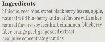 Bigelow Tea Wild Blue Berry Acai Bag 1.46 oz ct, Blueberry, 20 Count, (Pack of 1) - Image 3