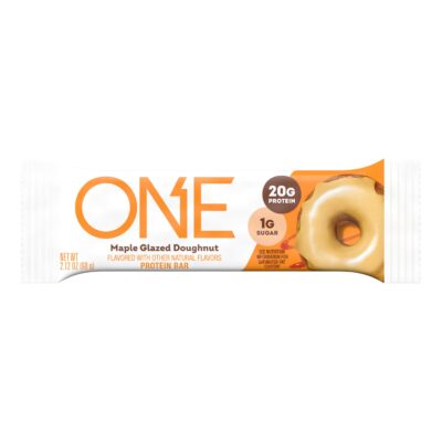 ONE Protein Bars, Maple Glazed Doughnut, Gluten Free Protein Bars with 20g Protein and 1g Sugar, Pantry Staples, 2.12 oz (12 Count) - Image 5