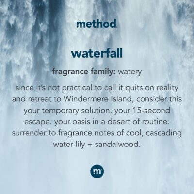 Method Gel Hand Soap, Waterfall, Biodegradable Formula, 12 Fl Oz (Pack of 6) - Image 3