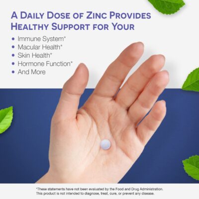 EZ Melts Dissolvable Zinc Supplement 30 mg, Sugar-Free, 2-Month Supply - Image 3