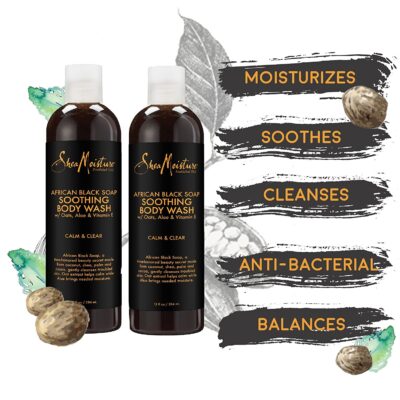 SheaMoisture African Black Soap Body Wash | 13 oz | Pack of 2 - Image 9