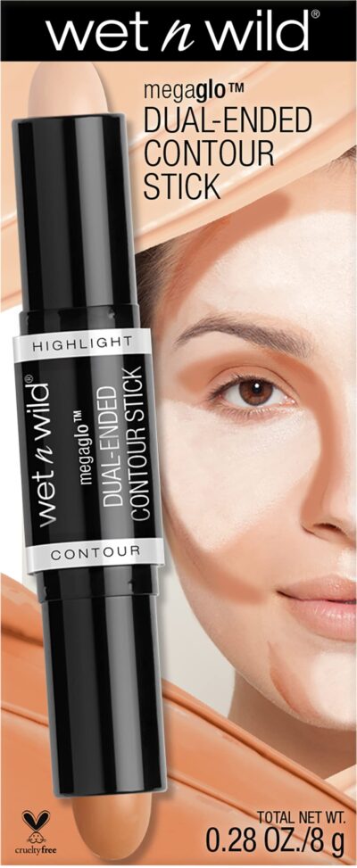 wet n wild MegaGlo Dual-Ended Contour Stick Medium/Tan, Cruelty-Free - Image 4