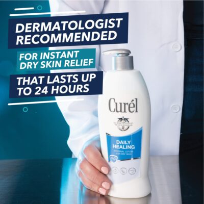 Cur?l Daily Healing Body Lotion for Dry Skin, Repairs Dry Skin and Retains Moisture, Body and Hand Lotion, 20 Ounce, with Advanced Ceramides Complex - Image 3