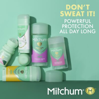 Women's Deodorant by Mitchum, Solid Antiperspirant Deodorant Stick, Powder Fresh, 2.7 Oz (Pack of 1) - Image 7