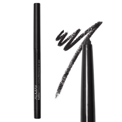 Almay Eyeliner Pencil, Hypoallergenic, Cruelty Free, Oil Free-Fragrance Free, Ophthalmologist Tested, Long Wearing and Water Resistant, with Built in Sharpener, 205 Black, 0.01 oz - Image 2