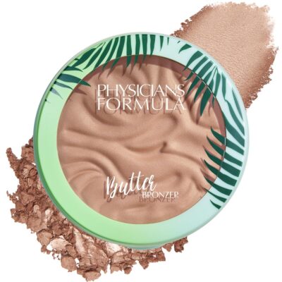 Physicians Formula Murumuru Butter Bronzer, Moisturizing, Nourishing Murumuru Butter for Silky Glow, Dermatologist Tested, Hypoallergenic, Vegan & Cruelty-Free - Light Bronzer