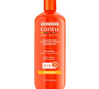 Cantu Sulfate-Free Cleansing Cream Shampoo with Shea Butter for Natural Hair, 13.5 oz