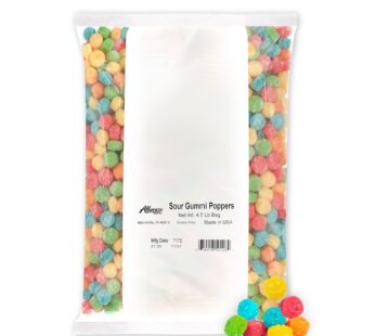 Albanese World’s Best Sour Gummi Poppers, 4.5lbs of Candy