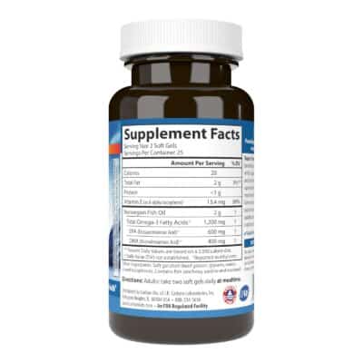 Carlson - Super Omega-3 Gems, 1200 mg Omega-3s, Wild Caught, Sustainably Sourced, 50 soft gels - Image 2