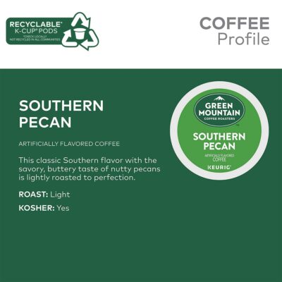 Green Mountain Coffee Roasters Southern Pecan, Single-Serve Keurig K-Cup Pods, Flavored Light Roast, 24 Count - Image 3