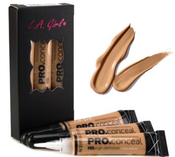 LA Girl HD Conceal High Definition Concealer (Medium Beige)(pack of 3)